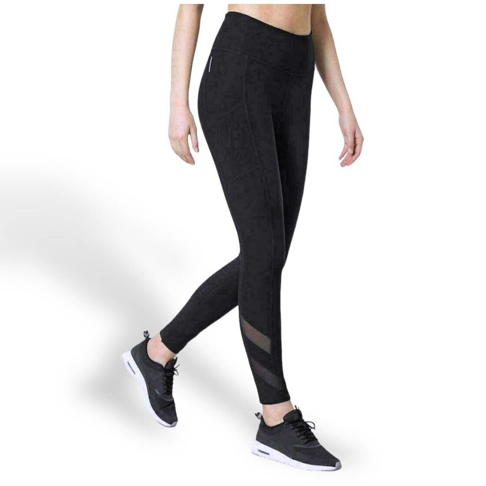 Mondetta Small Leggings Performance Luxury Women's Mesh Calf Athletic 26 inseam